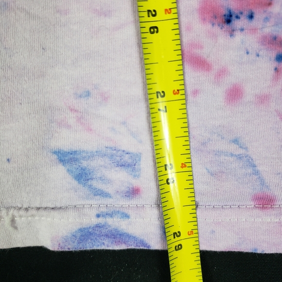 CUSTOM Tie Dye Upcycled Shortsleeve Shirt Mens XL Revolution Pink Purple - Picture 10 of 10